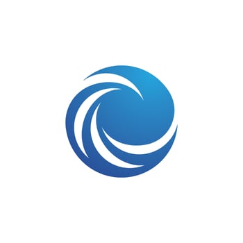 Water wave icon vector