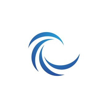 Water wave icon vector