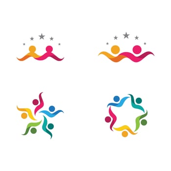 Community, network and social icon vector