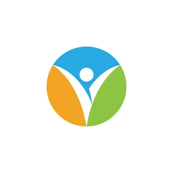 Human character logo sign vector