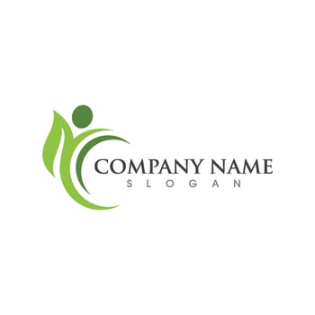 Human character logo sign vector
