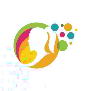 Woman face silhouette vector