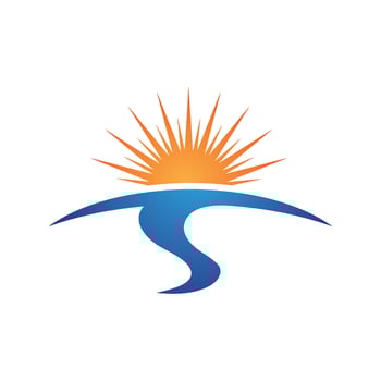 River vector icon illustration