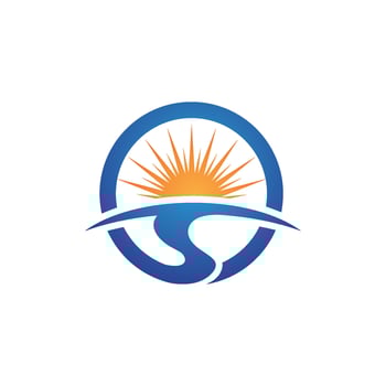 River vector icon illustration