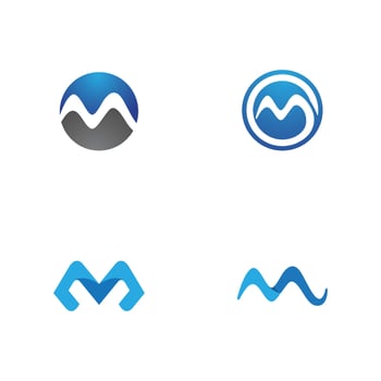 M Letter Logo Template vector