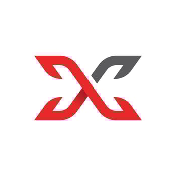 X Letter Logo Template vector icon