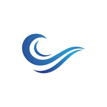 Water wave icon vector