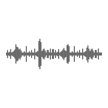 Sound waves vector illustration