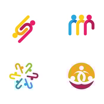 Community, network and social icon vector