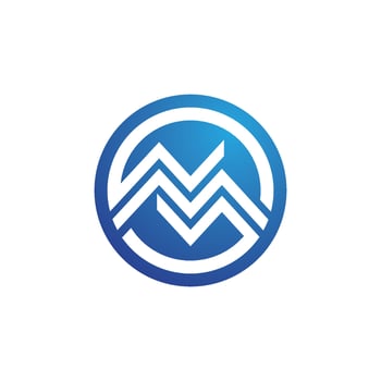 M Letter Logo Template vector