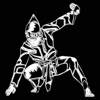 Silat movement images, suitable for designing t-shirts, posters, logos, educational images and others vector