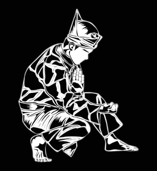 Silat movement images, suitable for designing t-shirts, posters, logos, educational images and others vector