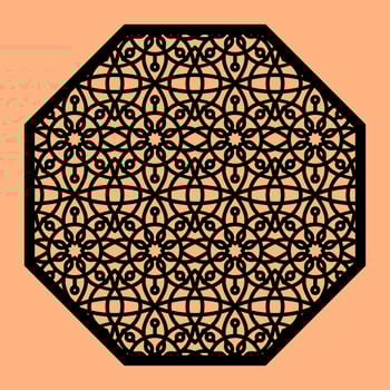 Simple Vector Pattern for CNC Laser Cutting, Decoration, and Ornament