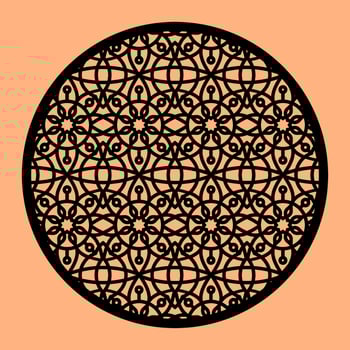 Simple Vector Pattern for CNC Laser Cutting, Decoration, and Ornament