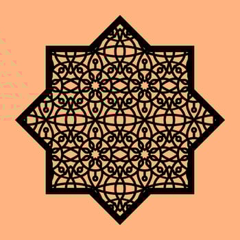 Simple Vector Pattern for CNC Laser Cutting, Decoration, and Ornament
