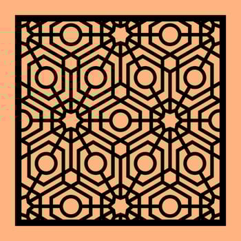 Simple Vector Pattern for CNC Laser Cutting, Decoration, and Ornament
