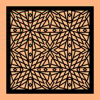 Simple Vector Pattern for CNC Laser Cutting, Decoration, and Ornament