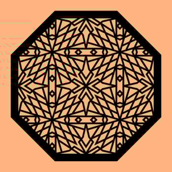 Simple Vector Pattern for CNC Laser Cutting, Decoration, and Ornament