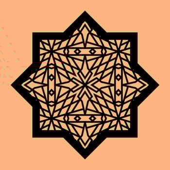 Simple Vector Pattern for CNC Laser Cutting, Decoration, and Ornament
