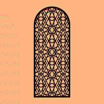 Simple Vector Pattern for CNC Laser Cutting, Decoration, and Ornament