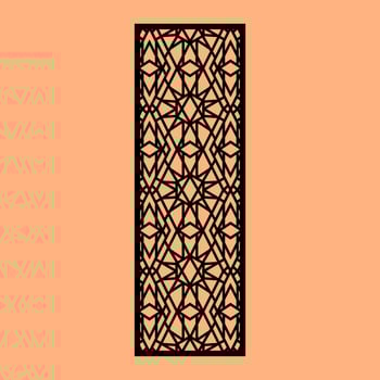 Simple Vector Pattern for CNC Laser Cutting, Decoration, and Ornament