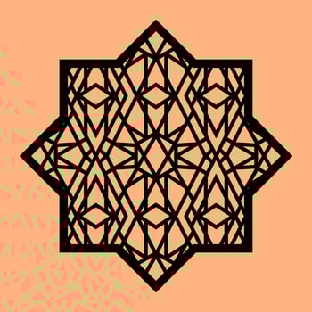 Simple Vector Pattern for CNC Laser Cutting, Decoration, and Ornament