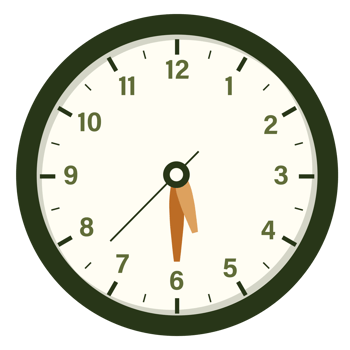 Wall Analog Clock Design Show at 5.30, Time and Clock Illustration png