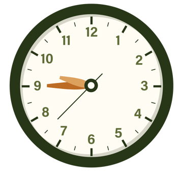 Wall Analog Clock Design Show at 9.45, Time and Clock Illustration png