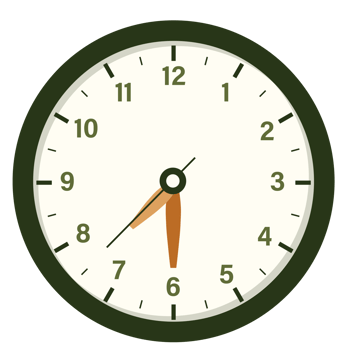 Wall Analog Clock Design Show at 7.30, Time and Clock Illustration png