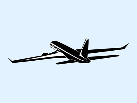 Airplane Icon. Airplane logo Template. Icon design. vector