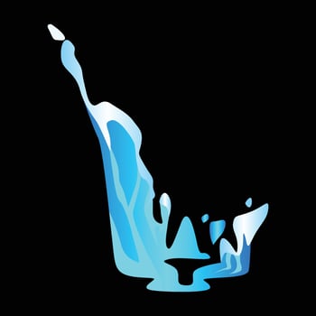 water splash vector realistic style scatter