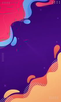 Colorful wavy fluid abstract wallpaper vector