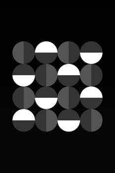 Abstract Geometric Bauhaus Wall Decoration Poster. Mid Century Modern Wall Art vector