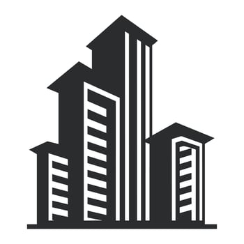 A City Building logo vector isolated on a white background