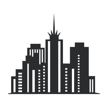 A City Building logo vector isolated on a white background
