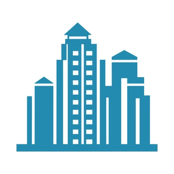 A City Building logo vector isolated on a white background