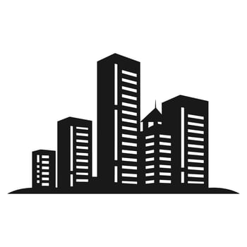 A City Building logo vector isolated on a white background