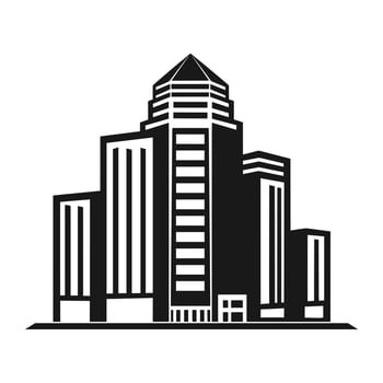 A City Building logo vector isolated on a white background