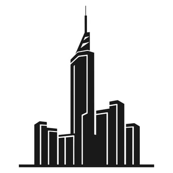 A City Building logo vector isolated on a white background