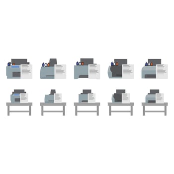 Illustration of printer pack vector