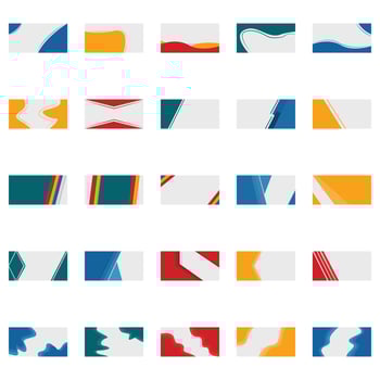 Illustration of banner pack vector