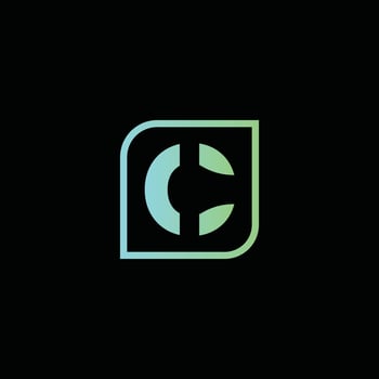 C letter logo design template vector