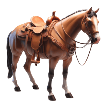 AI generated horse isolated on transparent background. AI Generated png