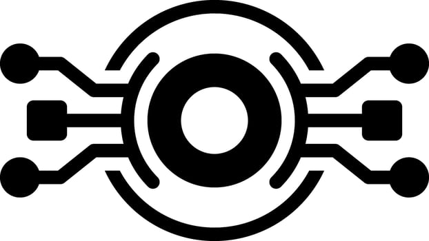 solid icon for techno vector