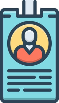 color icon for named vector