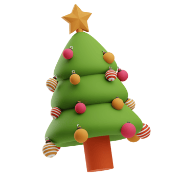 Christmas Tree 3D Illustration png