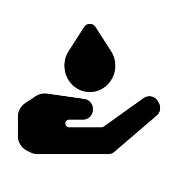 Save water icon for conservation and sustainability vector