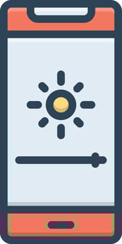 color icon for intensity vector