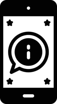 solid icon for important vector