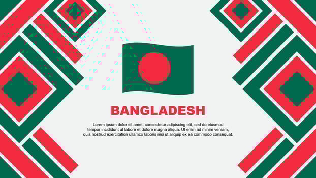 Bangladesh Flag Abstract Background Design Template. Bangladesh Independence Day Banner Wallpaper Vector Illustration. Bangladesh